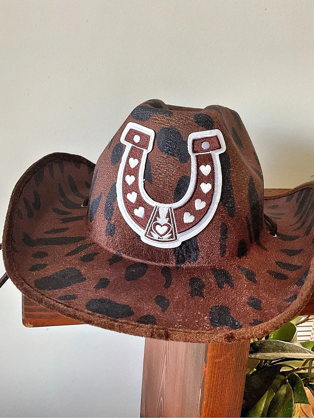 Animal Print Western Hat